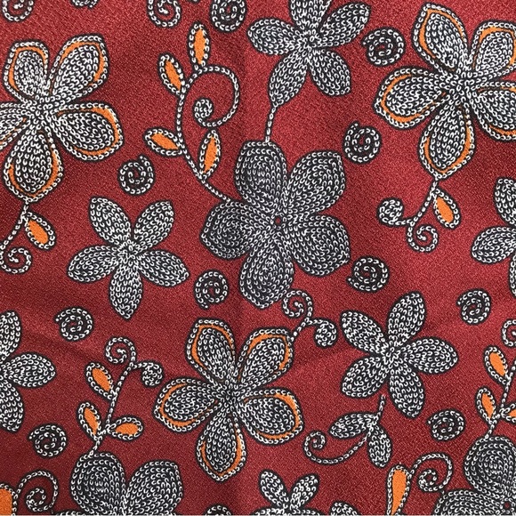 Lush Brick Red Floral Mini Skirt, EUC, M - Picture 2 of 10